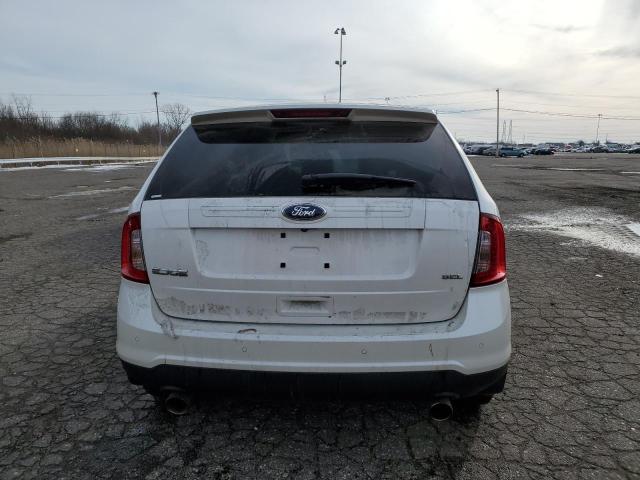 2FMDK3JC1BBB40948 - 2011 FORD EDGE WHITE photo 6