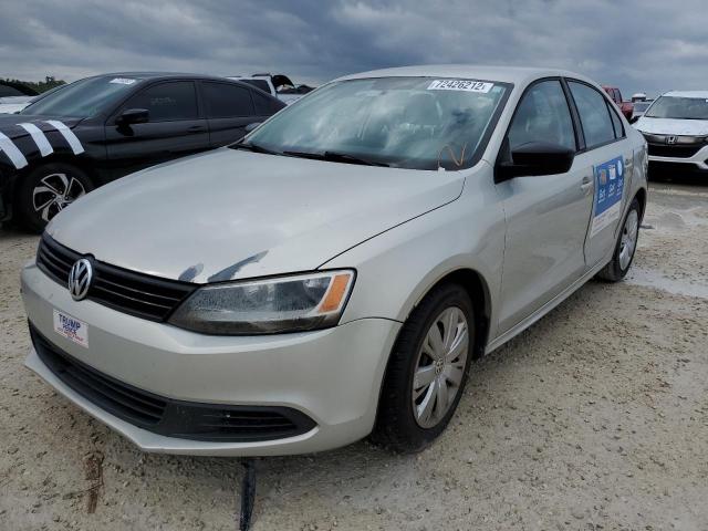 3VW2K7AJ9BM356592 - 2011 VOLKSWAGEN JETTA BASE 银色 照片 1