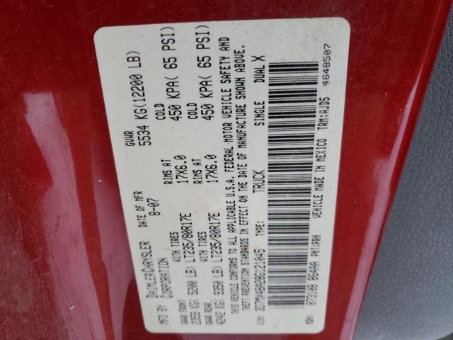 3D7MX48A28G121045 - 2008 DODGE RAM 3500 S RED photo 13