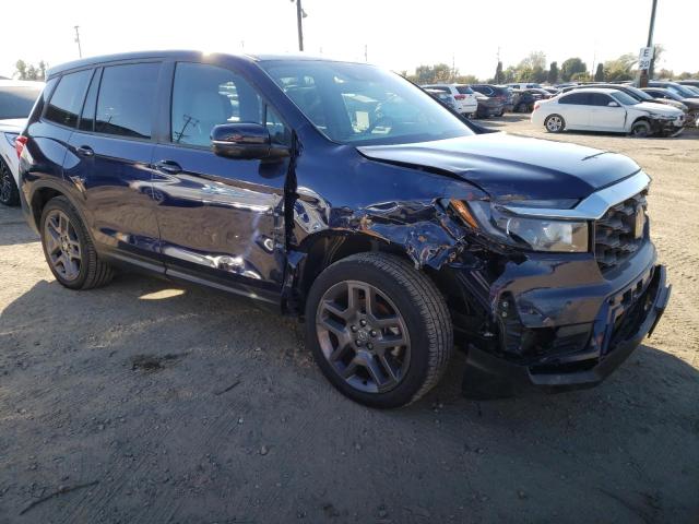5FNYF7H54NB001462 - 2022 HONDA PASSPORT E 蓝色 照片 4
