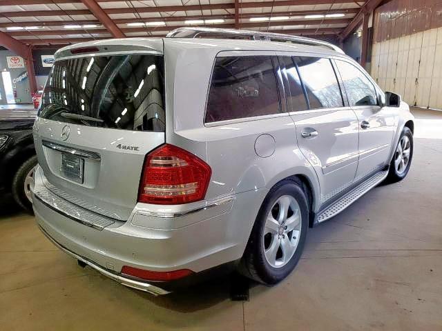 4JGBF7BE6BA736958 - 2011 MERCEDES-BENZ GL 450 4MA SILVER photo 4