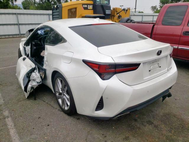 JTHHA5BC1K5009346 - 2019 LEXUS RC 300 WHITE photo 3