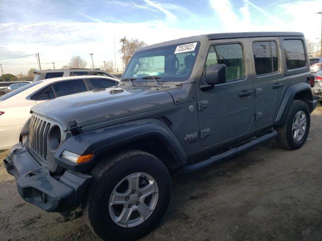 1C4HJXDG5KW546308 - 2019 JEEP WRANGLER U GRAY photo 1