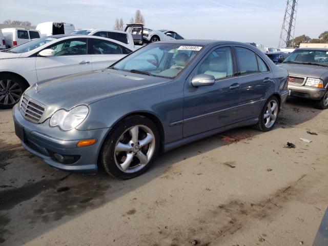 WDBRF52H86F735948 - 2006 MERCEDES-BENZ C-CLASS GRAY photo 1