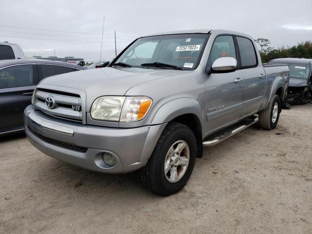 5TBDT44135S****** - 2005 TOYOTA TUNDRA DOU SILVER photo 1