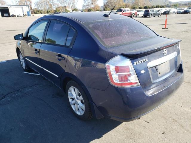 3N1AB6AP1BL661199 - 2011 NISSAN SENTRA BLUE photo 2