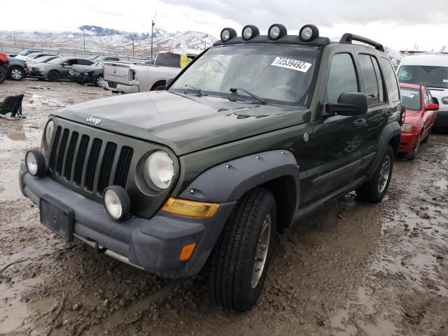 1J4GL38K16W218414 - 2006 JEEP LIBERTY RE GREEN photo 1