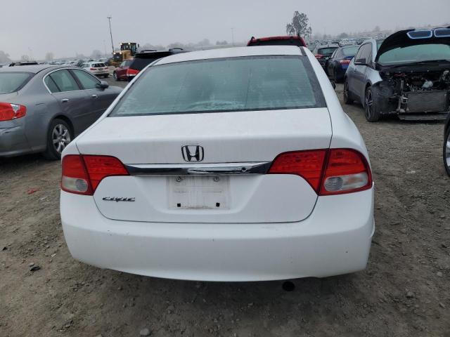 2HGFA16329H329923 - 2009 HONDA CIVIC VP WHITE photo 6