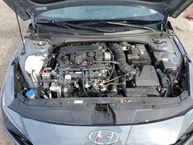 KMHLR4AFXNU306826 - 2022 HYUNDAI ELANTRA N GRAY photo 11