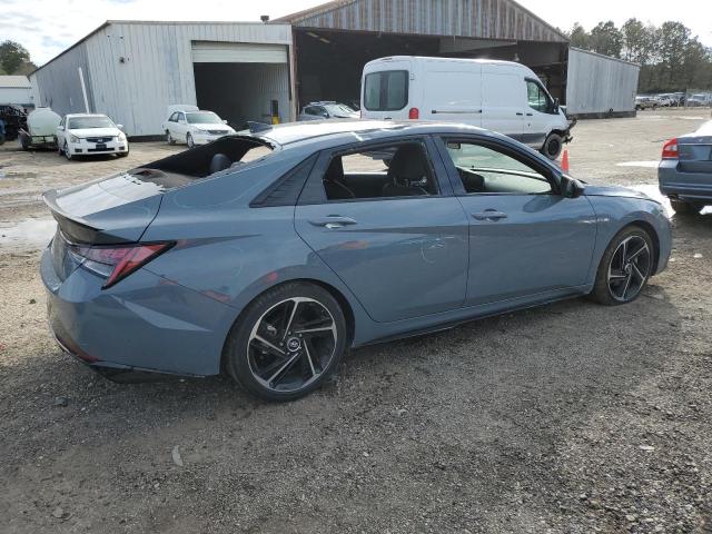 KMHLR4AFXNU306826 - 2022 HYUNDAI ELANTRA N GRAY photo 3