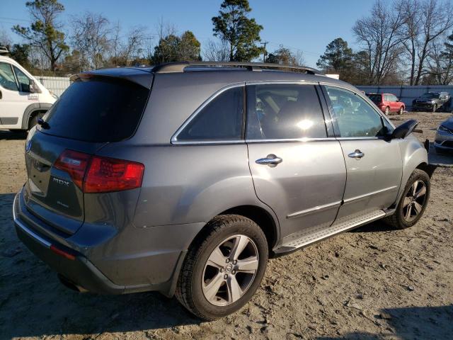 2HNYD2H69BH502753 - 2011 ACURA MDX TECHNO GRAY photo 3