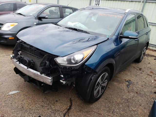 KNDCC3LC5H5053433 - 2017 KIA NIRO EX BLUE photo 1