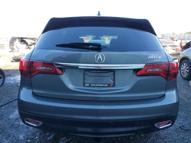 5FRYD3H47GB009112 - 2016 ACURA MDX TECHNO GRAY photo 6