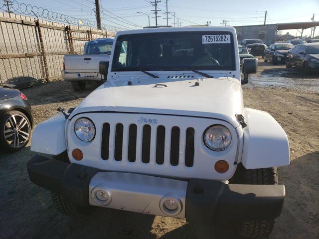 1C4AJWBG1EL271962 - 2014 JEEP WRANGLER S WHITE photo 5