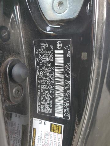 JTKJF5C78C3032120 - 2012 TOYOTA SCION TC BLACK photo 12