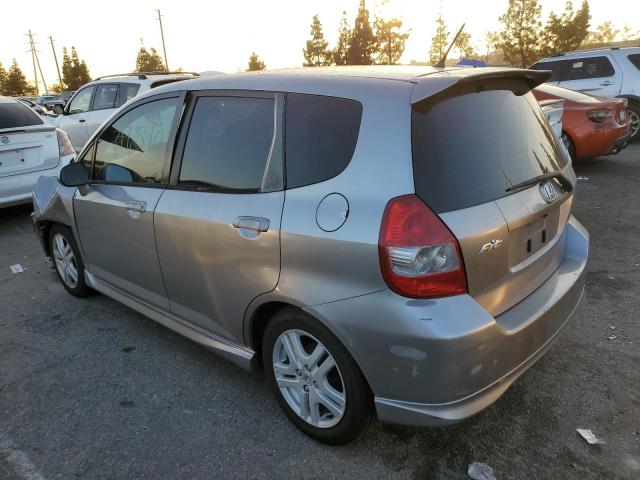 JHMGD38687S050252 - 2007 HONDA FIT S SILVER photo 2