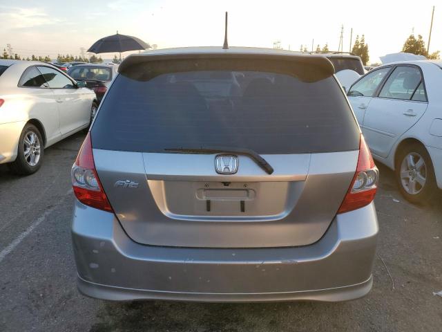 JHMGD38687S050252 - 2007 HONDA FIT S SILVER photo 6