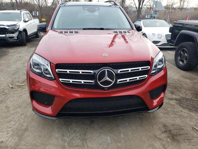 4JGDF7DE2JB009749 - 2018 MERCEDES-BENZ GLS 550 4M RED photo 5