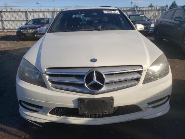 WDDGF8BB2BR137827 - 2011 MERCEDES-BENZ C 300 4MAT WHITE photo 5