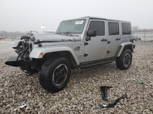 1C4HJWEG3EL154197 - 2014 JEEP WRANGLER U GRAY photo 1