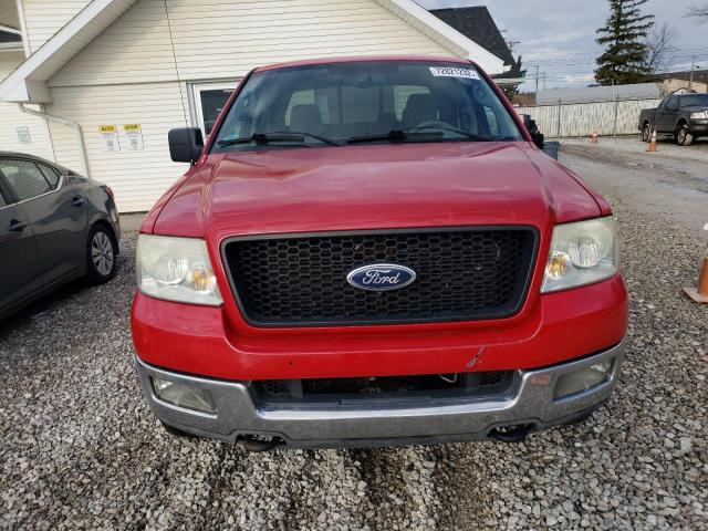 1FTPW14545FA11368 - 2005 FORD F-150 RED photo 5