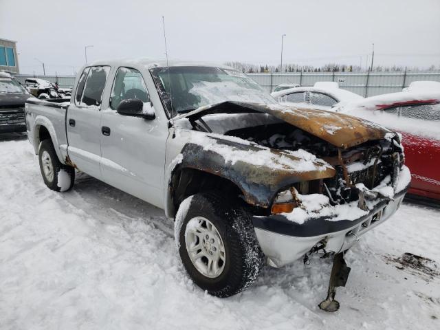 1D7HG38N14S745646 - 2004 DODGE DAKOTA QUA SILVER photo 1