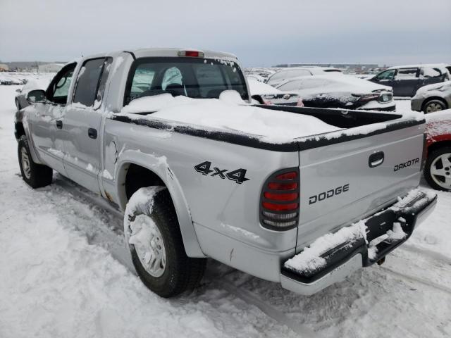 1D7HG38N14S745646 - 2004 DODGE DAKOTA QUA SILVER photo 3