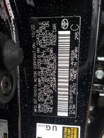 JTDKAMFP9N3224651 - 2022 TOYOTA PRIUS PRIM Schwarz Foto 13