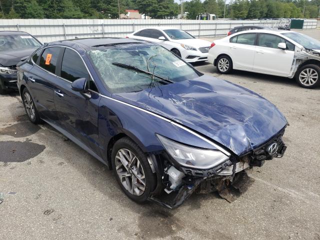 5NPHF4JA0MH094750 - 2021 HYUNDAI SONATA SEL BLUE photo 1