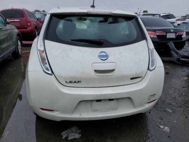 1N4AZ0CP0DC401691 - 2013 NISSAN LEAF WHITE photo 6