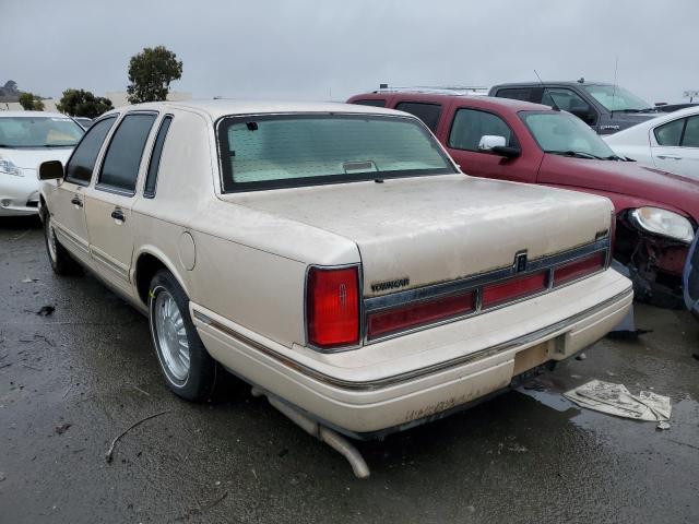 1LNLM83W6SY714165 - 1995 LINCOLN TOWN CAR C CREAM photo 2