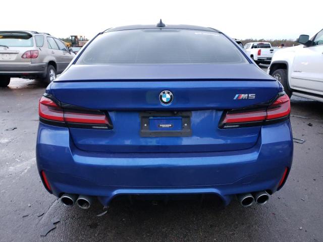 WBS83CH03MCG05985 - 2021 BMW M5 BLUE photo 6