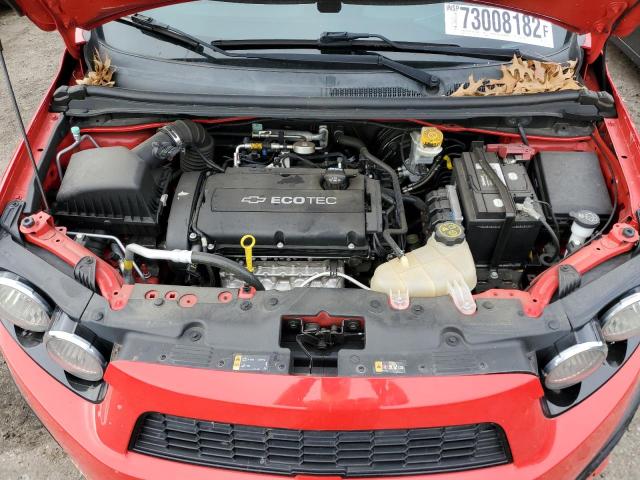 1G1JB6SH9F4185910 - 2015 CHEVROLET SONIC LS 红色 照片 11