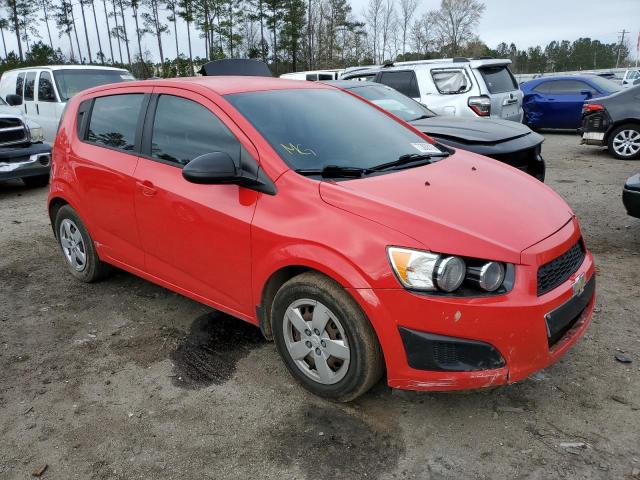 1G1JB6SH9F4185910 - 2015 CHEVROLET SONIC LS 红色 照片 4