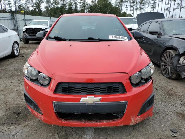 1G1JB6SH9F4185910 - 2015 CHEVROLET SONIC LS 红色 照片 5