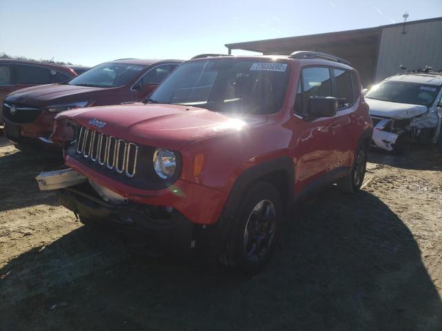 ZACCJAAB8HPF61262 - 2017 JEEP RENEGADE S წითელი ფოტო 1