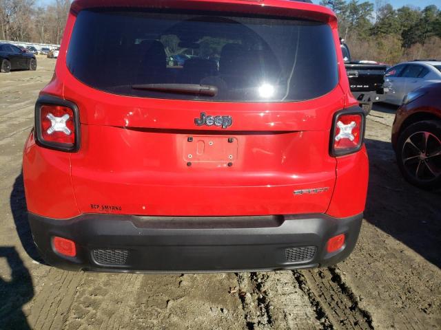 ZACCJAAB8HPF61262 - 2017 JEEP RENEGADE S წითელი ფოტო 6