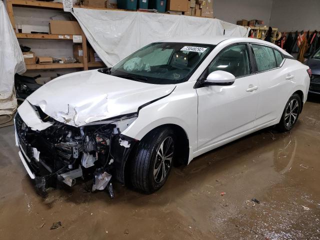 3N1AB8CV9LY227897 - 2020 NISSAN SENTRA SV WHITE photo 1