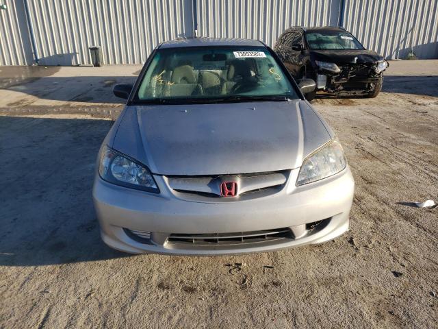 2HGES16355H624274 - 2005 HONDA CIVIC DX V SILVER photo 5