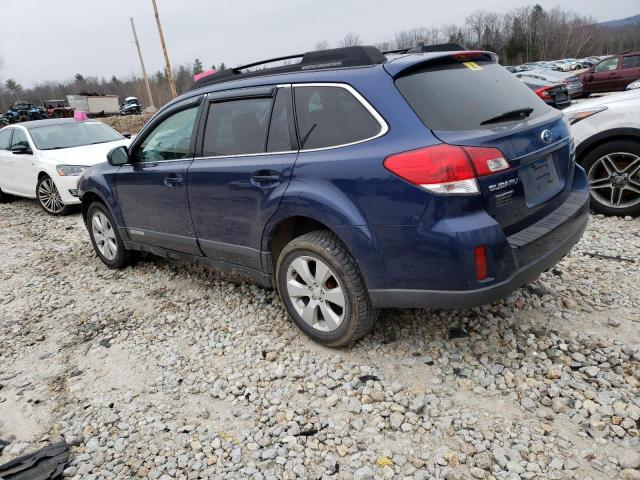 4S4BRBJC3B3371265 - 2011 SUBARU OUTBACK 2. BLUE photo 2