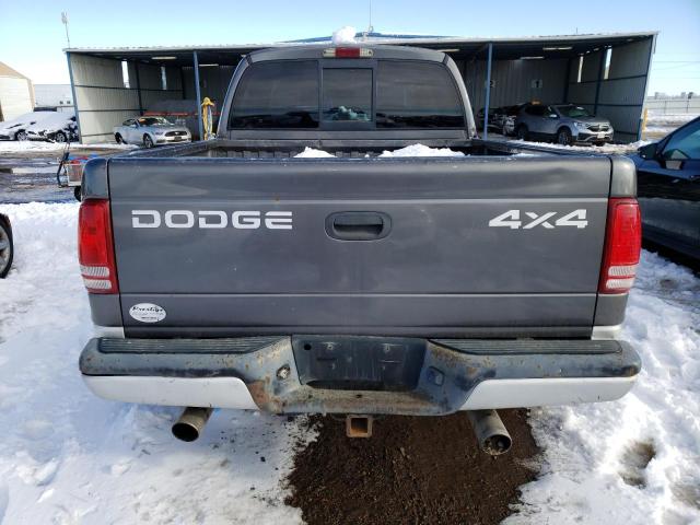 1B7HG48Z12S586417 - 2002 DODGE DAKOTA QUA GRAY photo 6