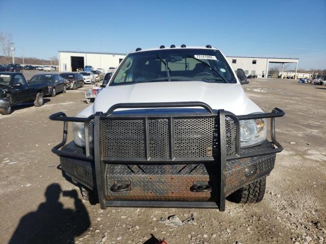 3D7MX38L89G545326 - 2009 DODGE RAM 3500 WHITE photo 5