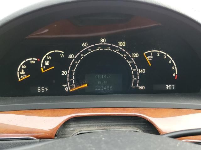 WDBNG83J43A326241 - 2003 MERCEDES-BENZ S 430 4MAT BLACK photo 9