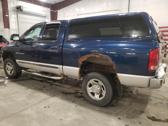 3D7KU28D23G771887 - 2003 DODGE RAM 2500 S BLUE photo 2