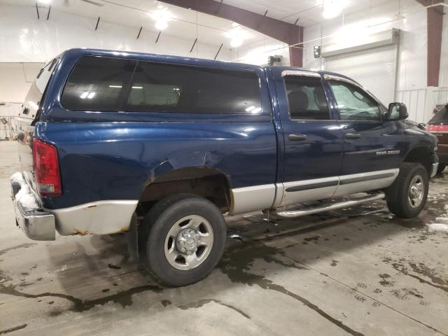 3D7KU28D23G771887 - 2003 DODGE RAM 2500 S BLUE photo 3