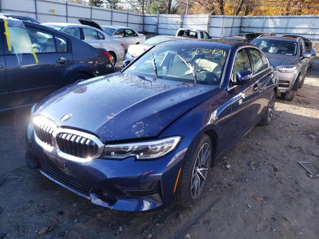 3MW5R7J06L8B14692 - 2020 BMW 330XI BLUE photo 2