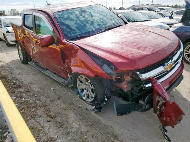 1GCGSCEN9J1305927 - 2018 CHEVROLET COLORADO L RED photo 1