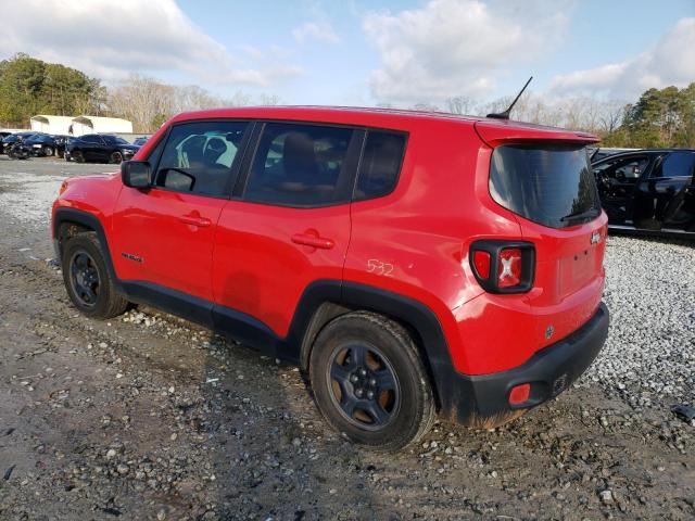 ZACCJAAT7GPC69884 - 2016 JEEP RENEGADE S RED photo 2