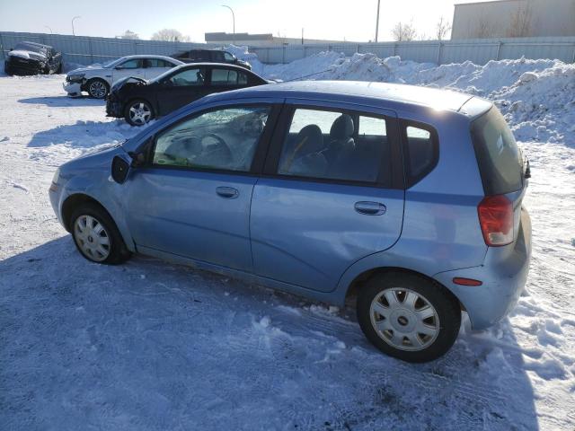 KL1TD62635B403379 - 2005 CHEVROLET AVEO BASE BLUE photo 2