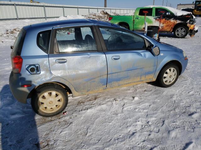 KL1TD62635B403379 - 2005 CHEVROLET AVEO BASE BLUE photo 3